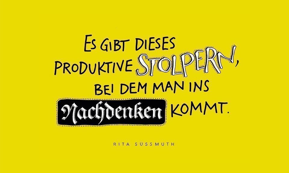 Illustration: Petra Beiße Denkanstoß im Juli, Motiv der Staatlichen Schlösser und Gärten Baden-Württemberg